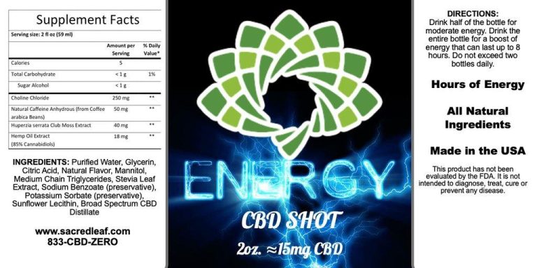 CBD Energy Shot 15mg Duluth, Georgia
