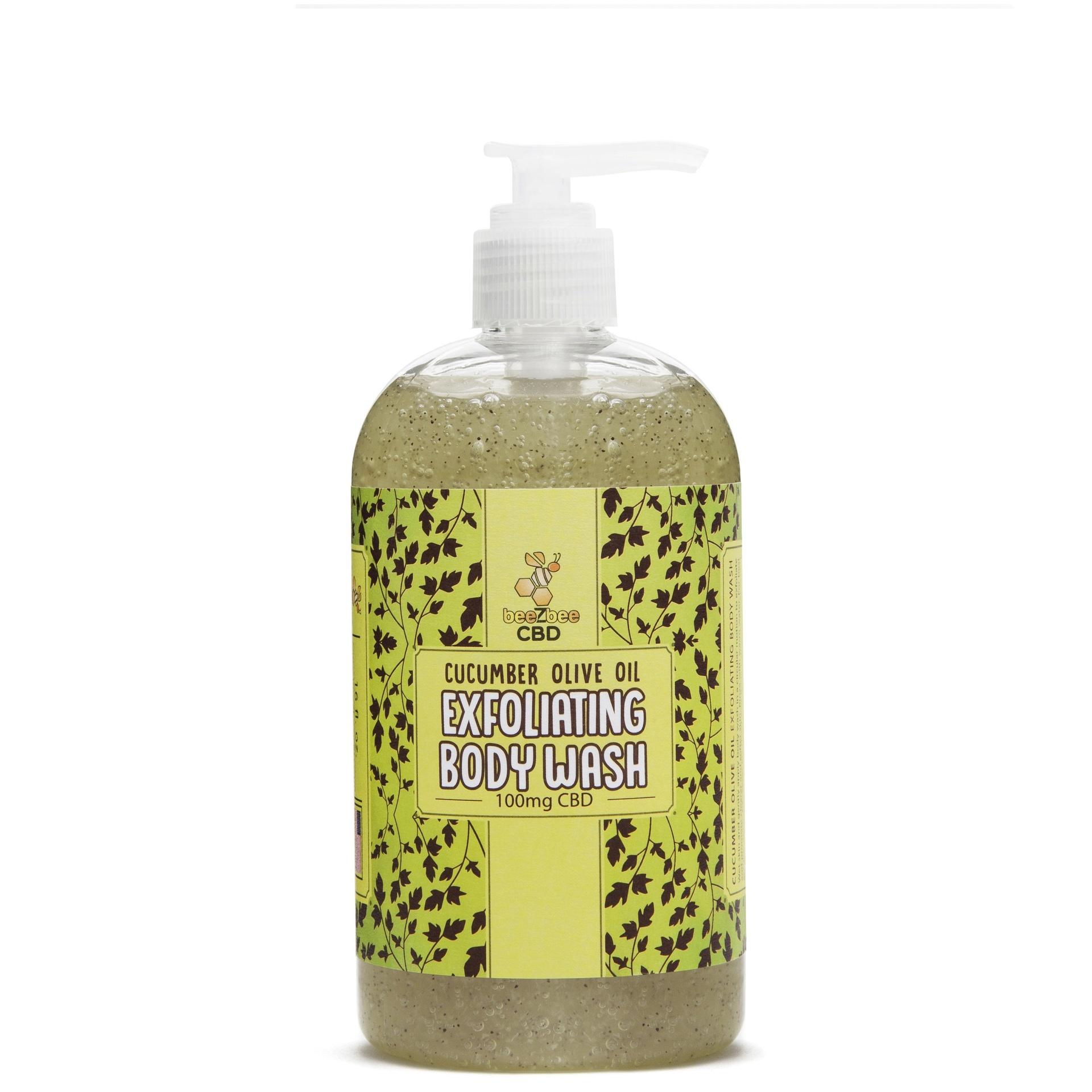 BeeZbee CBD Cucumber Olive Oil Exfoliating Body Wash 100mg Buford, GA