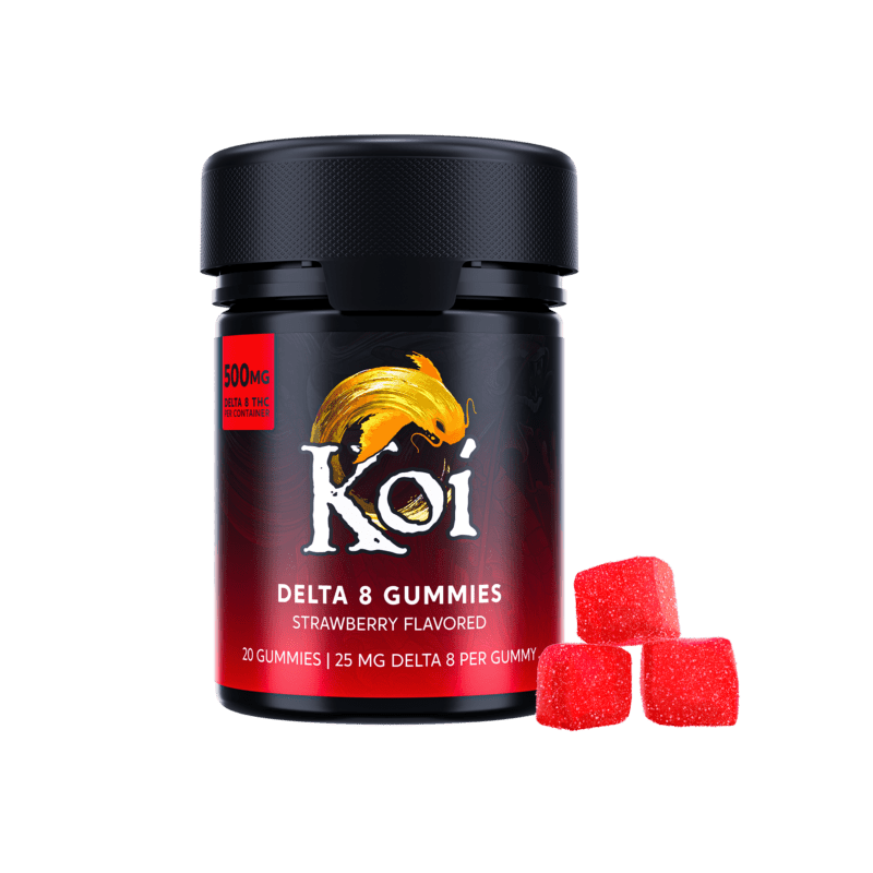 Koi brand Delta-8 strawberry gummies 500mg