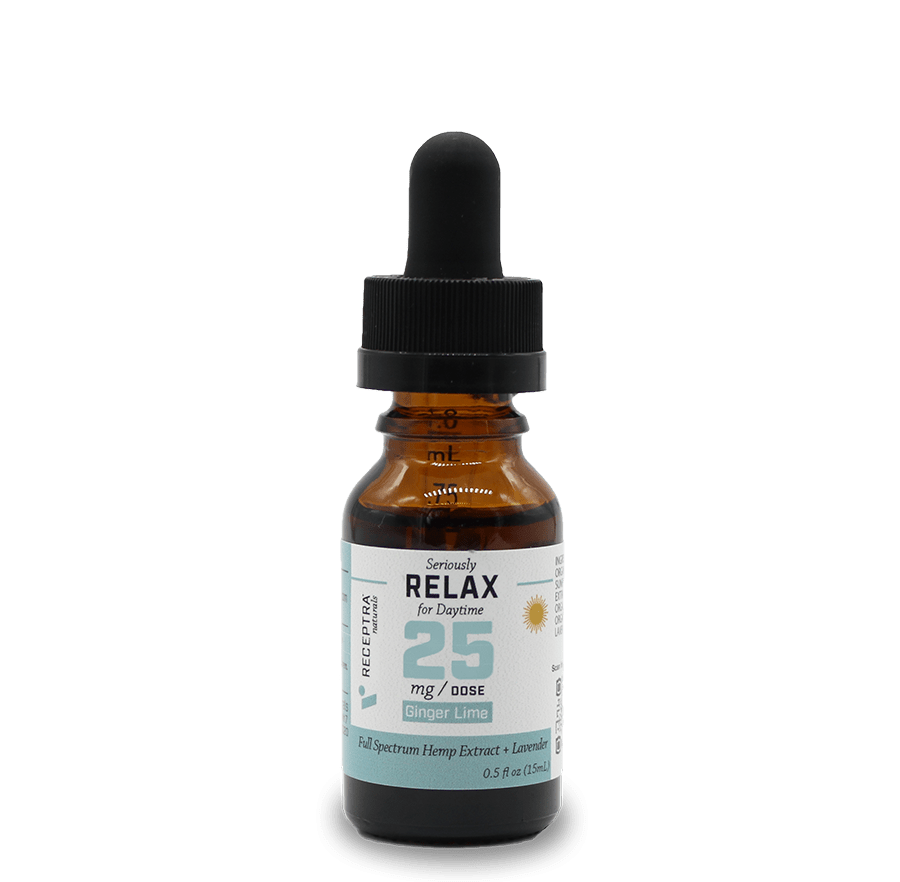 Receptra Seriously Relax for Daytime Full Spectrum Hemp Extract 25mg